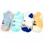 컬러매치 해적수염 스니커즈 3족 (랜덤) 캐릭터 양말