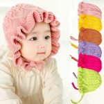 꽈배기 프릴 니트 유아 보넷 모자 랜덤 원플원 304270