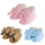 예쁜 리본 아기 퍼 보행기화(12-14) 302944