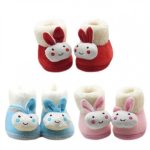 발그레한 토끼 털부츠 아기 보행기화(12-14) 303716