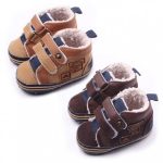 투블럭 브라운 퍼 유아 보행기화(11-13)310026