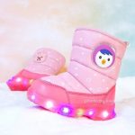 뽀로로 버블 LED 발광부츠-핑크