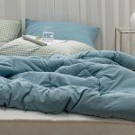 민트 몽글몽글 슈퍼싱글 차렵 이불 베개커버 세트