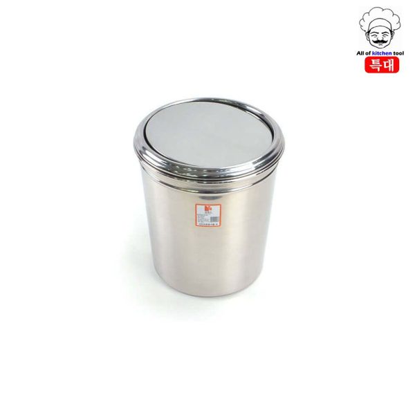낮은 스텐 뱅뱅이 휴지통 스텐쓰레기통 특