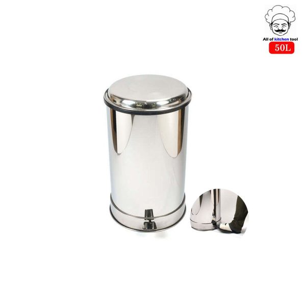 스텐 페달휴지통(대용량) 50L