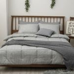 그레이 쉐브론 슈퍼싱글 차렵 이불 베개커버 세트