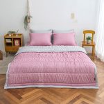 핑크 드리즐 슈퍼싱글 간절기 이불 베개커버 세트